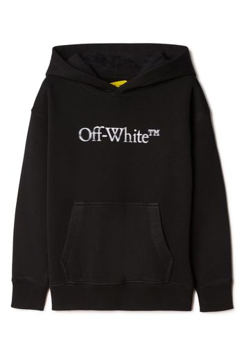 Off-White Kids Hoodie mit Logo-Print - Schwarz