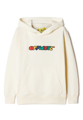 Off-White Kids Hoodie mit Pfeilen - Nude