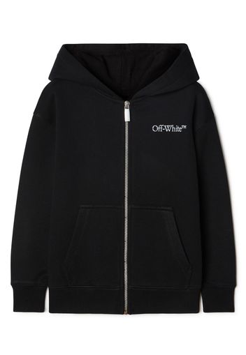 Off-White Kids Bookish Hoodie mit Logo-Print - Schwarz