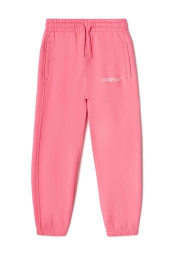 Off-White Kids Bookish Jogginghose mit Logo - Rosa