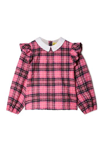 Off-White Kids Karierte Bookish Bluse - Rosa