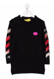 Off-White Kids OFF BRUSHED DRESS BLACK FUCHSIA - Schwarz