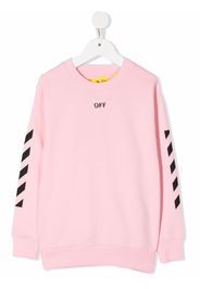 Off-White Kids logo-print sweatshirt - Rosa