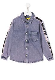 Off-White Kids denim shirt jacket - Violett