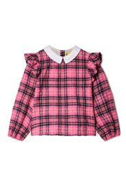 Off-White Kids Karierte Bookish Bluse - Rosa