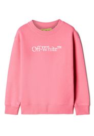 Off-White Kids Sweatshirt mit Logo-Print - Rosa