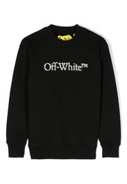 Off-White Kids Big Bookish cotton sweatshirt - Schwarz