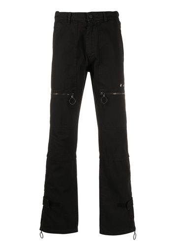 Off-White Gerade Jeans mit Taschen - 1001 BLACK WHITE