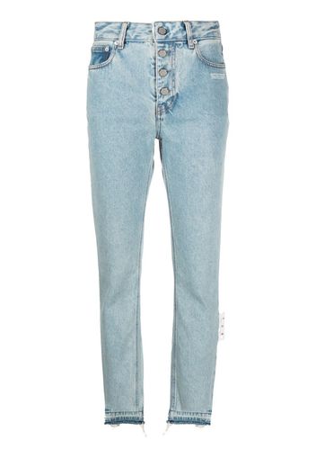 Off-White Jeans mit geradem Bein - Blau