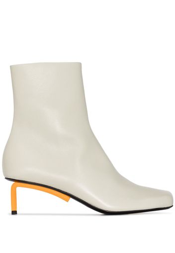 Off-White Allen 55mm leather ankle boots - Grau