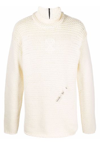 Off-White Pullover mit Stehkragen - 6161 TOFU TOFU