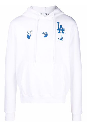 Off-White LA Dodgers Hoodie - Weiß