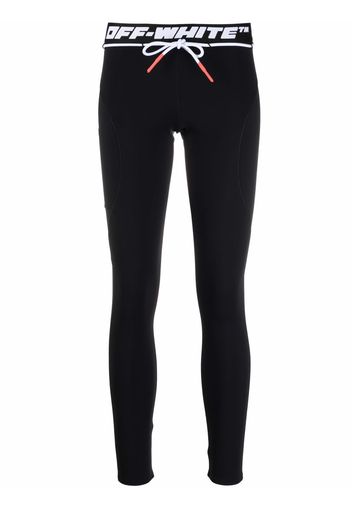 Off-White ATHL LOGO BAND LEGGINGS BLACK NO COLOR - Schwarz