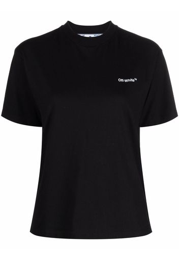 Off-White DIAG REGULAR TEE BLACK WHITE - Schwarz