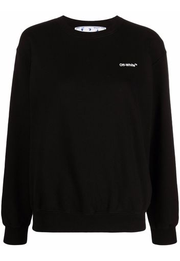 Off-White Diag-stripe print sweatshirt - Schwarz