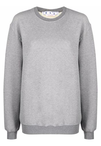 Off-White DIAG REGULAR CREWNECK MELANGE GREY MELAN - Grau