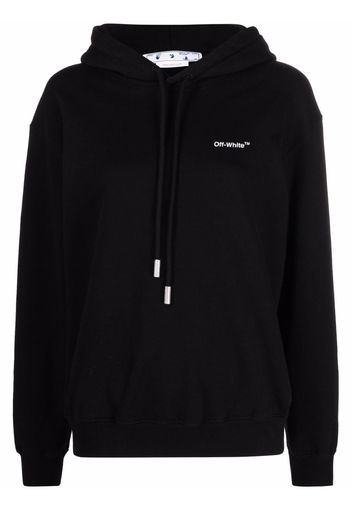 Off-White DIAG REGULAR HOODIE BLACK WHITE - Schwarz