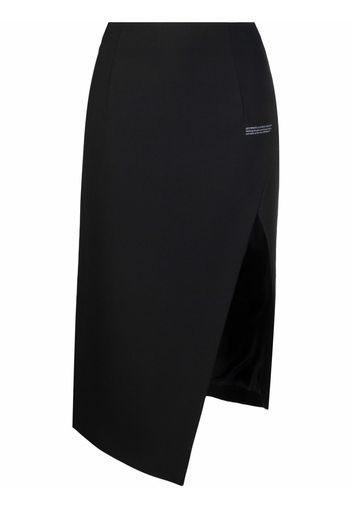 Off-White CORPORATE TAILORED MIDI SKIRT BLACK WHIT - Schwarz