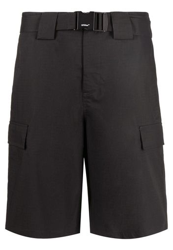 Off-White BUCKLE CARGO SHORTS BLACK NO COLOR - Schwarz