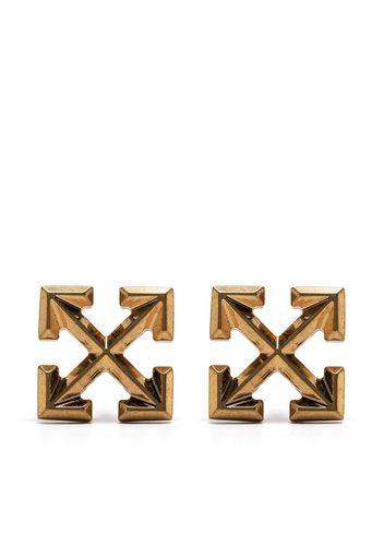 Off-White Arrows stud earrings - Gold