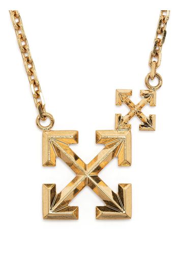 Off-White Arrows pendant necklace - Gold