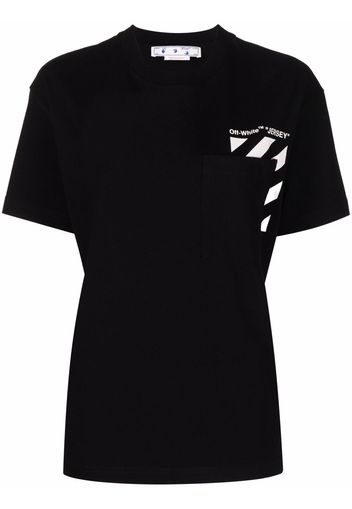 Off-White 'Jersey' print short-sleeve T-shirt - Schwarz