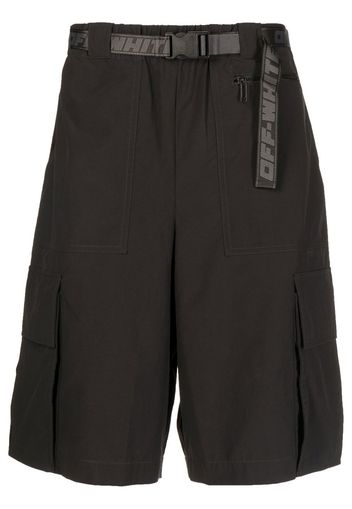 Off-White Shorts mit Gürtel - Schwarz