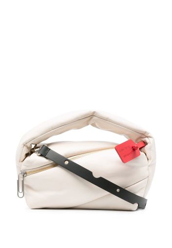 Off-White Pump padded clutch bag - Nude