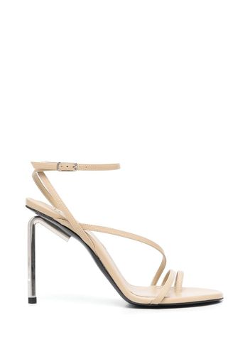 Off-White open-toe strap-detail sandals - Nude