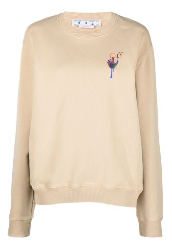 Off-White Draining Man Sweatshirt - Nude