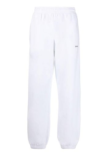 Off-White Jogginghose mit diagonalen Streifen - Weiß