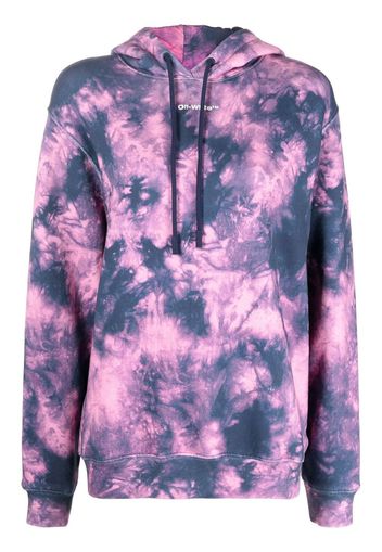 Off-White Arrows-motif tie-dye hoodie - Rosa