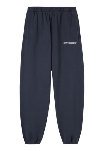 Off-White Arrows-print track pants - Blau