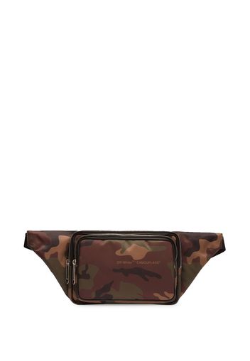 Off-White Arrows camouflage-print belt bag - Braun