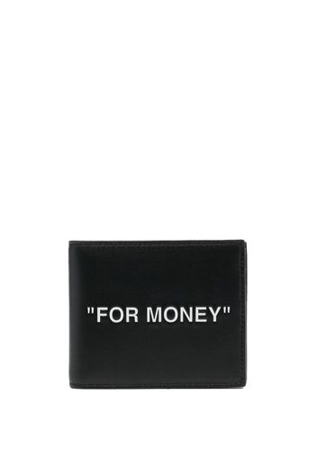 Off-White "For Money" bi-fold wallet - Schwarz