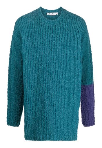 Off-White chunky knit jumper - Blau