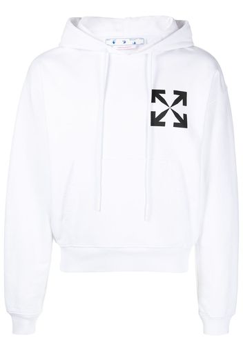 Off-White Hoodie mit Arrows-Print - Weiß