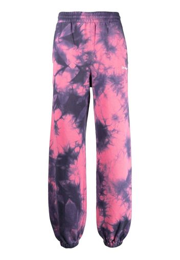 Off-White Jogginghose mit diagonalen Streifen - Fucsia white