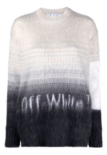 Off-White Pullover mit Intarsien-Logo - BLACK WHITE