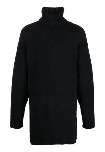 Off-White debossed-logo roll neck jumper - Schwarz