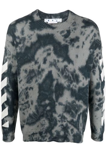 Off-White Diag tie-dye jumper - Grau