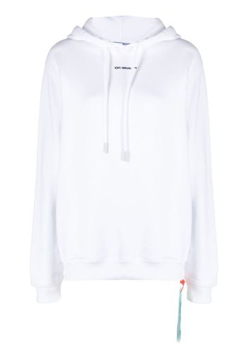 Off-White Arrows cotton hoodie - Weiß