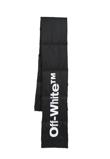 Off-White Schal mit Logo-Print - Schwarz