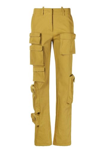 Off-White Co Multipocket straight-leg cargo trousers - Gelb