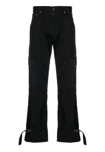 Off-White buckle-detail cargo trousers - Schwarz