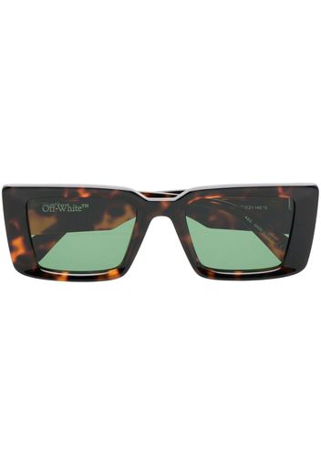 Off-White Savannah oversized-frame sunglasses - Braun