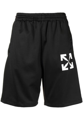 Off-White Joggingshorts mit Arrows-Print - BLACK WHITE