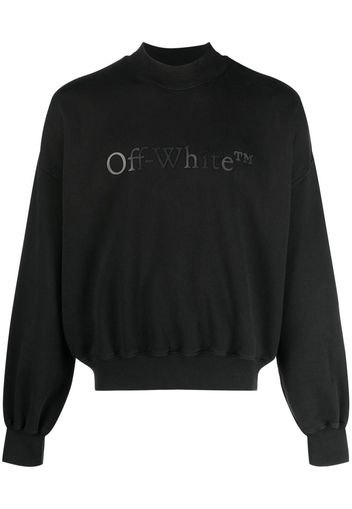 Off-White logo-print sweatshirt - Schwarz