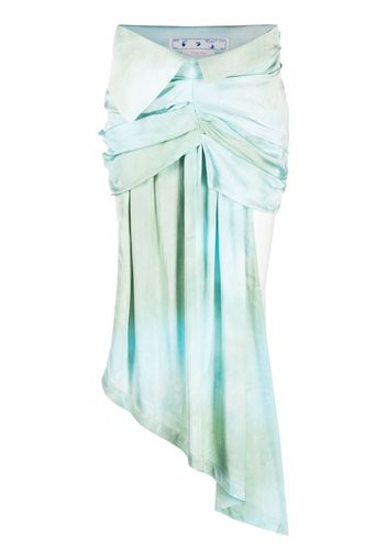 Off-White ombré-effect dual-tone skirt - Blau