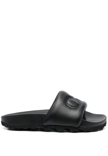 Off-White Bookish Sponge logo-embroidered slides - Schwarz